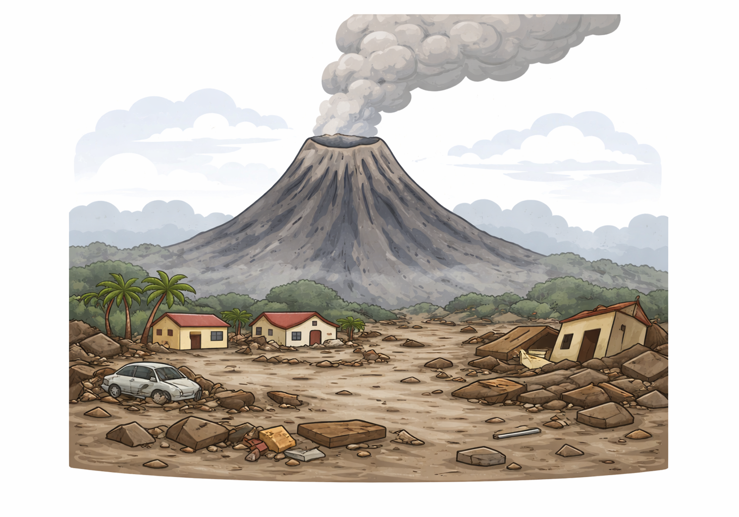 after eruption